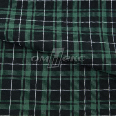Ткань костюмная Клетка 25577, т.зеленый/зеленый./ч/бел, 230 г/м2, шир.150 см - купить в Норильске. Цена 539.74 руб.