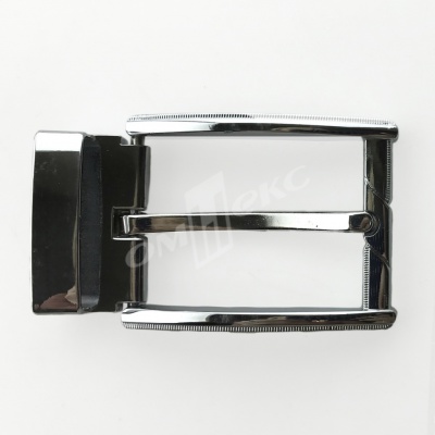 Пряжка металлическая для мужского ремня 845005А#2 (шир.ремня 40 мм), цв.-никель - купить в Норильске. Цена: 110.29 руб.