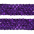 Тесьма с пайетками 12, шир. 35 мм/уп. 25+/-1 м, цвет фиолет - купить в Норильске. Цена: 1 308.30 руб.