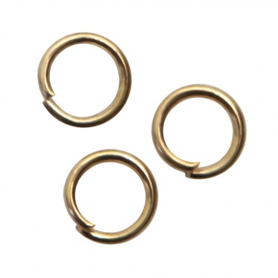 Кольцо  соединительное для бижутерии 5 мм, цв.-золото - купить в Норильске. Цена: 0.44 руб.