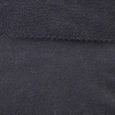 Флис DTY, 130 г/м2, шир. 150 см, цвет чёрный - купить в Норильске. Цена 694.22 руб.
