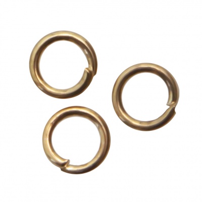Кольцо  соединительное для бижутерии 4 мм, цв.-золото - купить в Норильске. Цена: 0.41 руб.