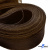 Регилиновая лента, шир.100мм, (уп.25 ярд), цв.- коричневый - купить в Норильске. Цена: 694.13 руб.