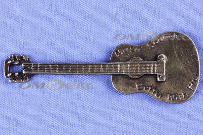 Декоративный элемент для творчества из металла "Гитара"  - купить в Норильске. Цена: 19.99 руб.