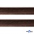 Кант атласный 074, шир. 12 мм (в упак. 65,8 м), цвет коричневый - купить в Норильске. Цена: 237.16 руб.