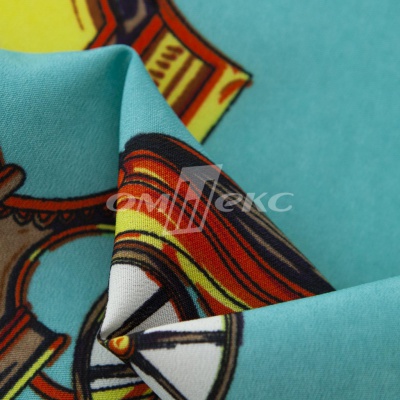 Плательная ткань "Фламенко" 16.2, 80 гр/м2, шир.150 см, принт этнический - купить в Норильске. Цена 241.49 руб.