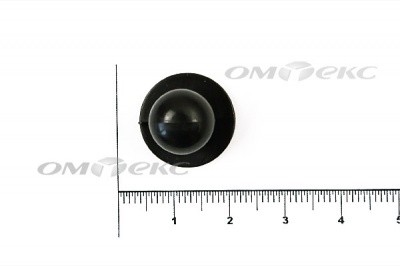 Пуговица поварская "Пукля", 10 мм, цвет чёрный - купить в Норильске. Цена: 2.03 руб.