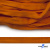 Шнур плетеный (плоский) d-12 мм, (уп.90+/-1м), 100% полиэстер, цв.267 - оранжевый - купить в Норильске. Цена: 8.62 руб.