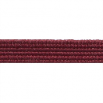 Резиновые нити с текстильным покрытием, шир. 6 мм ( упак.30 м/уп), цв.- 88-бордо - купить в Норильске. Цена: 155.22 руб.