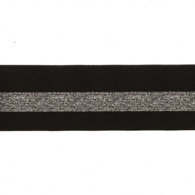 #2/6-Лента эластичная вязаная с рисунком шир.52 мм (45,7+/-0,5 м/бобина) - купить в Норильске. Цена: 69.33 руб.