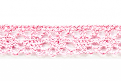 Тесьма кружевная 0621-1607, шир. 15 мм/уп. 20+/-1 м, цвет 096-розовый - купить в Норильске. Цена: 302.42 руб.