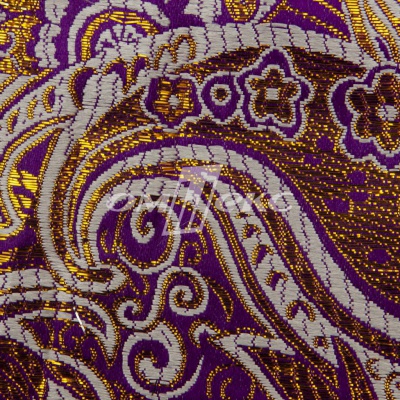 Ткань костюмная жаккард №9, 140 гр/м2, шир.150см, цвет фиолет - купить в Норильске. Цена 387.20 руб.