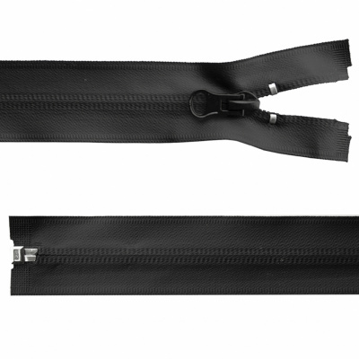 Молния водонепроницаемая PVC Т-7, 100 см, разъемная, цвет чёрный - купить в Норильске. Цена: 61.89 руб.