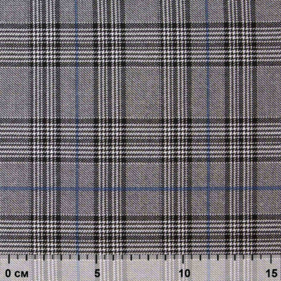 Ткань костюмная "Клер" 80% P, 16% R, 4% S, 200 г/м2, шир.150 см,#3 цв-серый/синий - купить в Норильске. Цена 412.02 руб.