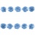 Тесьма плетеная "Рюш", упак. 9,14 м, цвет голубой - купить в Норильске. Цена: 45.87 руб.