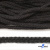 Шнур плетеный d-6 мм круглый, 70% хлопок 30% полиэстер, уп.90+/-1 м, цв.1078-черный - купить в Норильске. Цена: 588 руб.