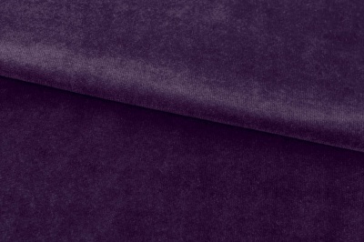 Бархат стрейч, 240 гр/м2, шир.160см, (2,4 м/кг), цвет 27/фиолет - купить в Норильске. Цена 886.02 руб.