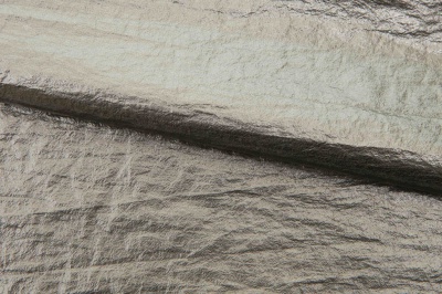 Текстильный материал "Диско"#1805 с покрытием РЕТ, 40гр/м2, 100% полиэстер, цв.6-тем.серебро - купить в Норильске. Цена 412.36 руб.