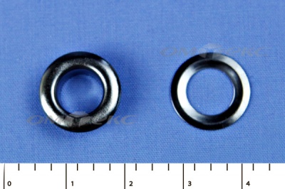 Люверсы металлические, блочка/кольцо, №5 (8 мм) упак.1000 шт- цв.никель - купить в Норильске. Цена: 392 руб.