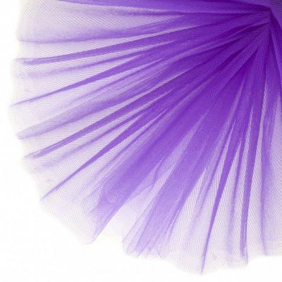 Фатин матовый 16-85, 12 гр/м2, шир.300см, цвет фиолетовый - купить в Норильске. Цена 96.31 руб.