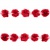 Тесьма плетеная "Рюш", упак. 9,14 м, цвет красный - купить в Норильске. Цена: 46.82 руб.