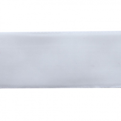 Лента бархатная нейлон, шир.25 мм, (упак. 45,7м), цв.01-белый - купить в Норильске. Цена: 981.09 руб.