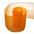 Лента капроновая "Гофре", шир. 110 мм/уп. 50 м, цвет оранжевый - купить в Норильске. Цена: 26.93 руб.