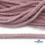 Шнур плетеный d-6 мм круглый, 70% хлопок 30% полиэстер, уп.90+/-1 м, цв.1087-розовый - купить в Норильске. Цена: 588 руб.