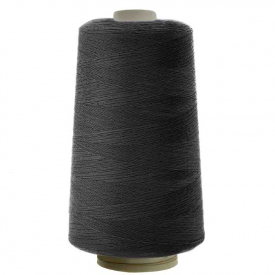 Швейные нитки (армированные) 28S/2, нам. 2 500 м, цвет чёрный - купить в Норильске. Цена: 139.91 руб.