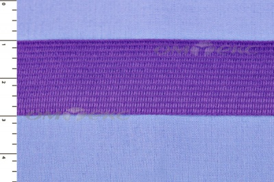Окантовочная тесьма №0225, шир. 22 мм (в упак. 100 м), цвет фиолет - купить в Норильске. Цена: 271.60 руб.