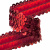 Тесьма с пайетками 3, шир. 30 мм/уп. 25+/-1 м, цвет красный - купить в Норильске. Цена: 1 098.48 руб.