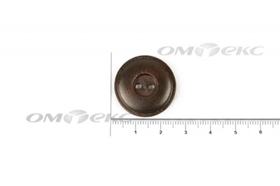 Пуговица деревянная круглая №54 (25мм) - купить в Норильске. Цена: 4.12 руб.