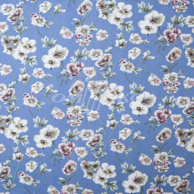 Плательная ткань "Фламенко" 12.1, 80 гр/м2, шир.150 см, принт растительный - купить в Норильске. Цена 241.49 руб.