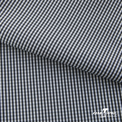 Ткань сорочечная Клетка Виши, 115 г/м2, 58% пэ,42% хл, шир.150 см, цв.6-черный, (арт.111) - купить в Норильске. Цена 306.69 руб.