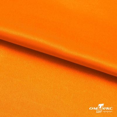 Поли креп-сатин 15-1263, 125 (+/-5) гр/м2, шир.150см, цвет оранжевый - купить в Норильске. Цена 155.57 руб.