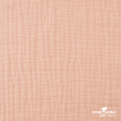 Ткань Муслин, 100% хлопок, 125 гр/м2, шир. 140 см #201 цв.(18)-розовый персик - купить в Норильске. Цена 464.97 руб.