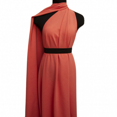 Ткань костюмная габардин "Меланж" 6154B, 172 гр/м2, шир.150см, цвет коралл - купить в Норильске. Цена 299.21 руб.