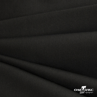 Костюмная ткань с вискозой "Диана", 260 гр/м2, шир.150см, цвет чёрный - купить в Норильске. Цена 434.07 руб.