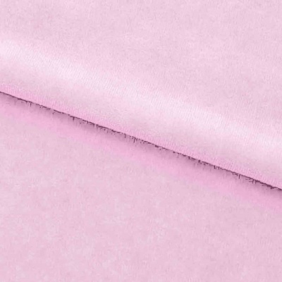 Велюр JS LIGHT 1, 220 гр/м2, шир.150 см, (3,3 м/кг), цвет бл.розовый - купить в Норильске. Цена 1 055.34 руб.