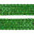 Тесьма с пайетками D4, шир. 35 мм/уп. 25+/-1 м, цвет зелёный - купить в Норильске. Цена: 1 308.30 руб.