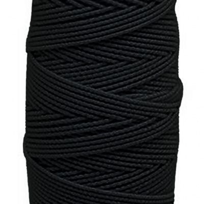 Нитка - резинка Спандекс 25 м (уп-10шт)-чёрные - купить в Норильске. Цена: 36.02 руб.