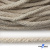 Шнур плетеный d-6 мм круглый, 70% хлопок 30% полиэстер, уп.90+/-1 м, цв.1077-лён - купить в Норильске. Цена: 588 руб.