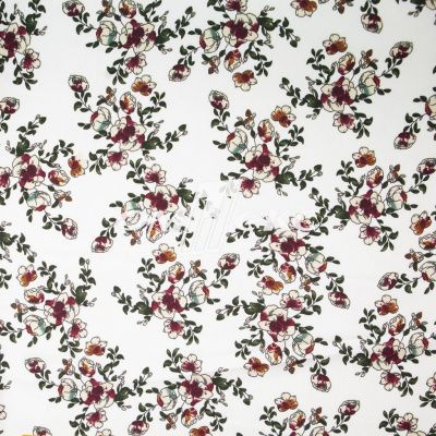 Плательная ткань "Фламенко" 23.1, 80 гр/м2, шир.150 см, принт растительный - купить в Норильске. Цена 264.56 руб.