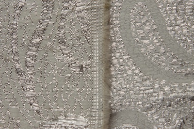 Ткань костюмная жаккард, 135 гр/м2, шир.150см, цвет белый№19 - купить в Норильске. Цена 441.94 руб.
