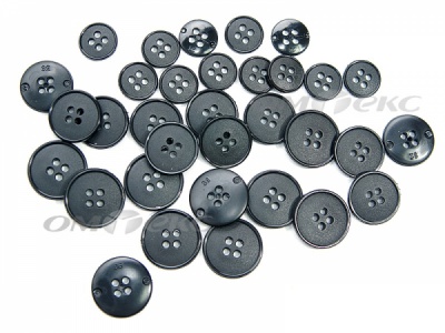 51926/15 мм (4 пр) черные пуговицы (брючные) - купить в Норильске. Цена: 1.50 руб.