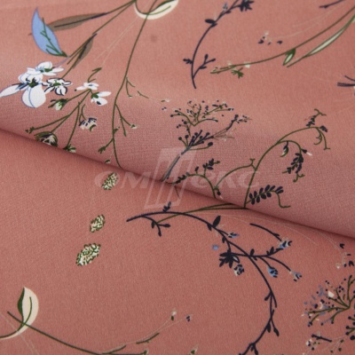 Плательная ткань "Фламенко" 2.1, 80 гр/м2, шир.150 см, принт растительный - купить в Норильске. Цена 311.05 руб.