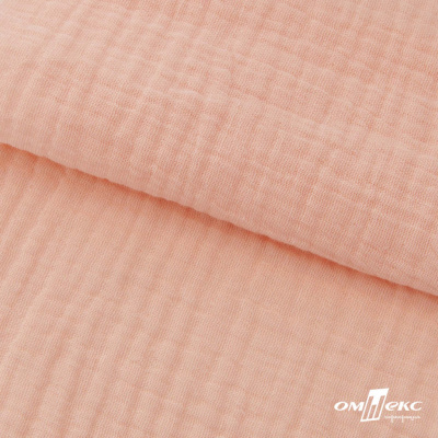 Ткань Муслин, 100% хлопок, 125 гр/м2, шир. 140 см #201 цв.(18)-розовый персик - купить в Норильске. Цена 464.97 руб.