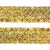 Тесьма с пайетками D16, шир. 35 мм/уп. 25+/-1 м, цвет золото - купить в Норильске. Цена: 1 281.60 руб.