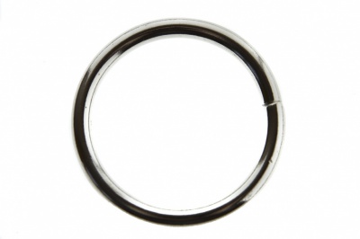 Кольцо металлическое d-38 мм, цв.-никель - купить в Норильске. Цена: 4.89 руб.
