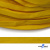 Шнур плетеный (плоский) d-12 мм, (уп.90+/-1м), 100% полиэстер, цв.269 - жёлтый - купить в Норильске. Цена: 8.62 руб.